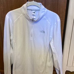 The North Face half zip white pullover. Size XL